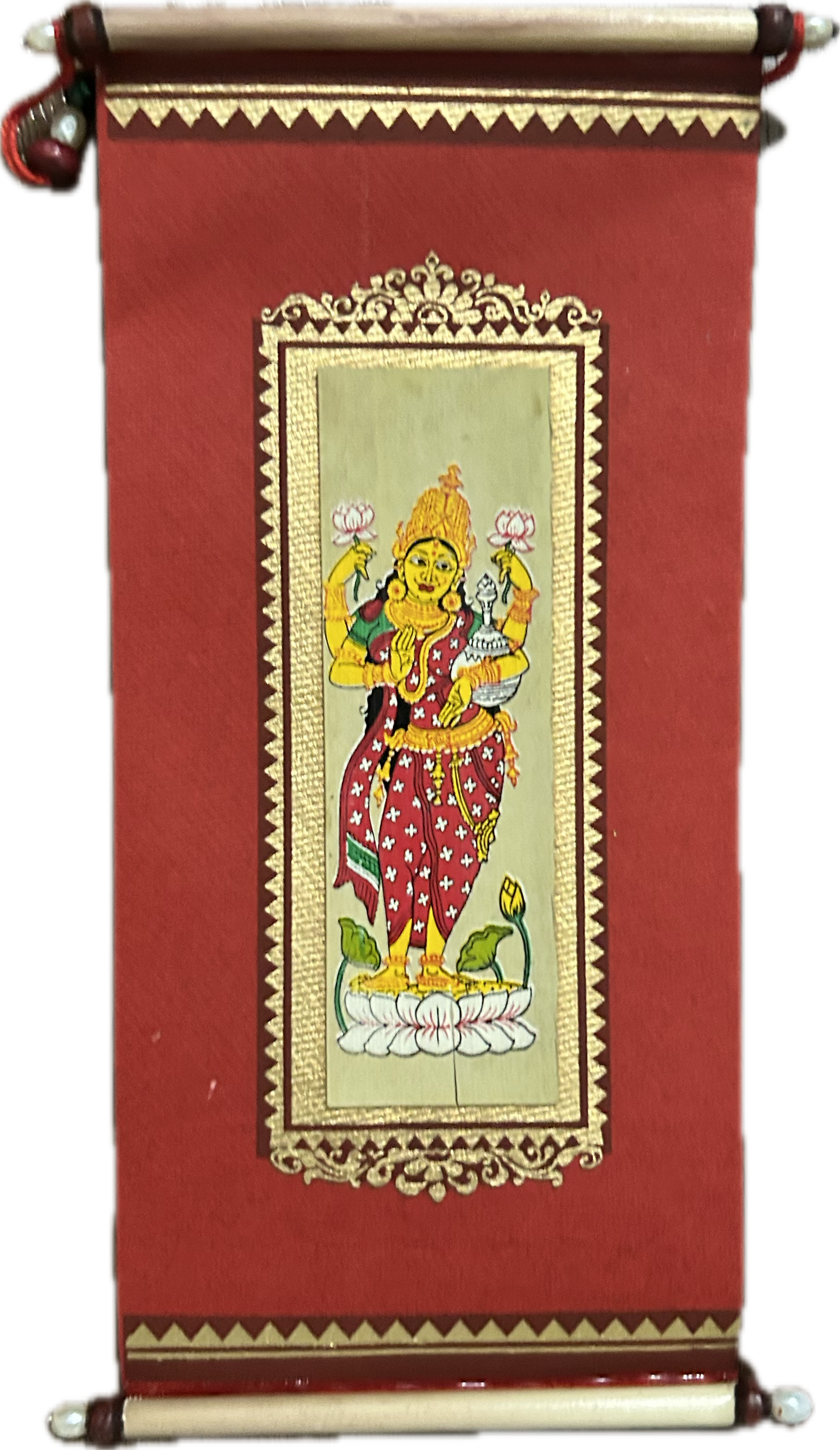 Framed Lakshmi Envelope 7" X 3"