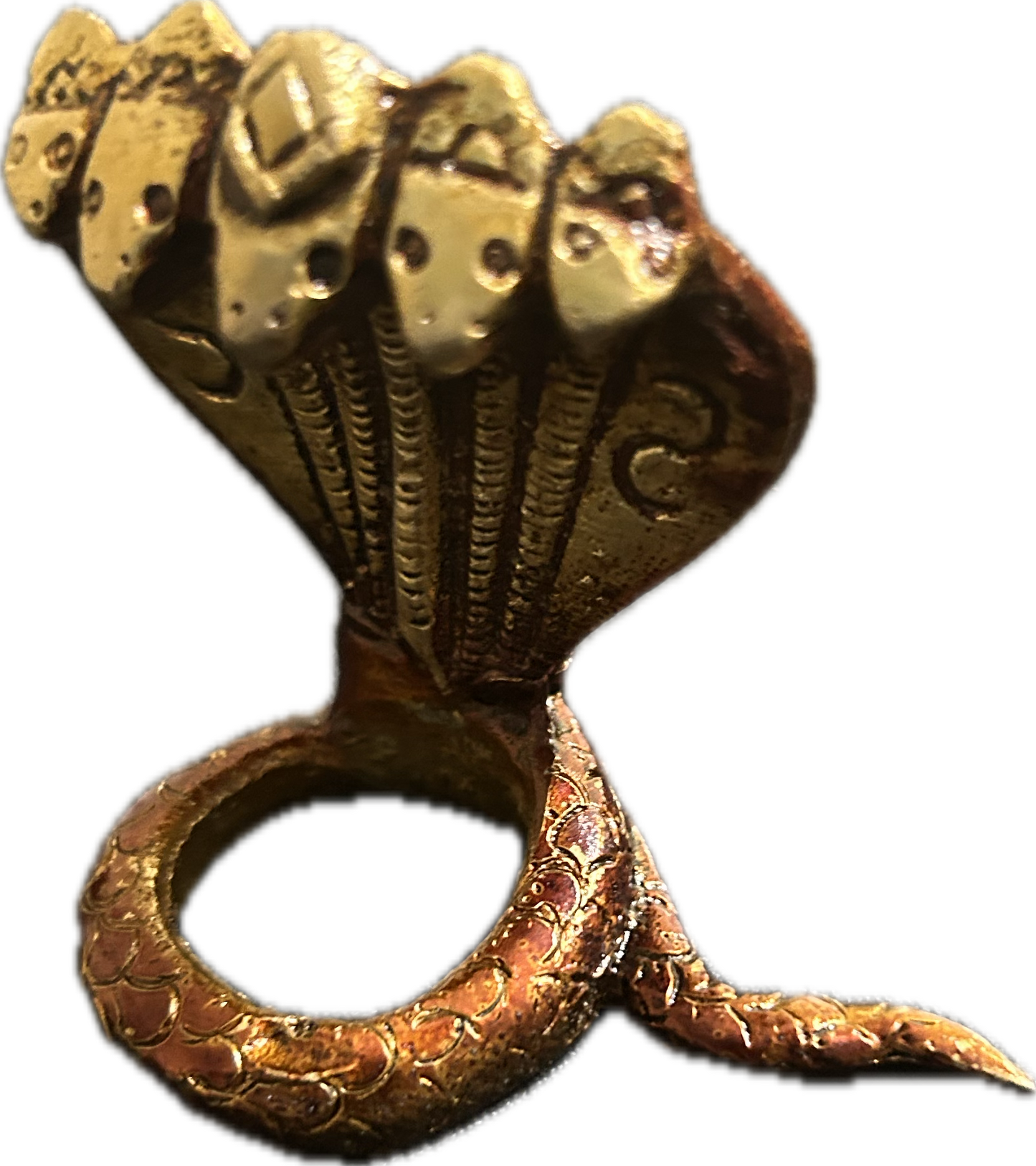 Brass Shiva Lingam with Nagpash