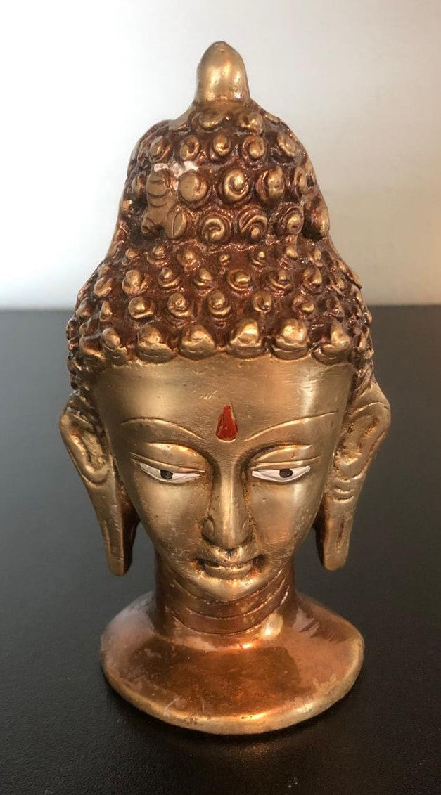 Buddha Head Brass Statue