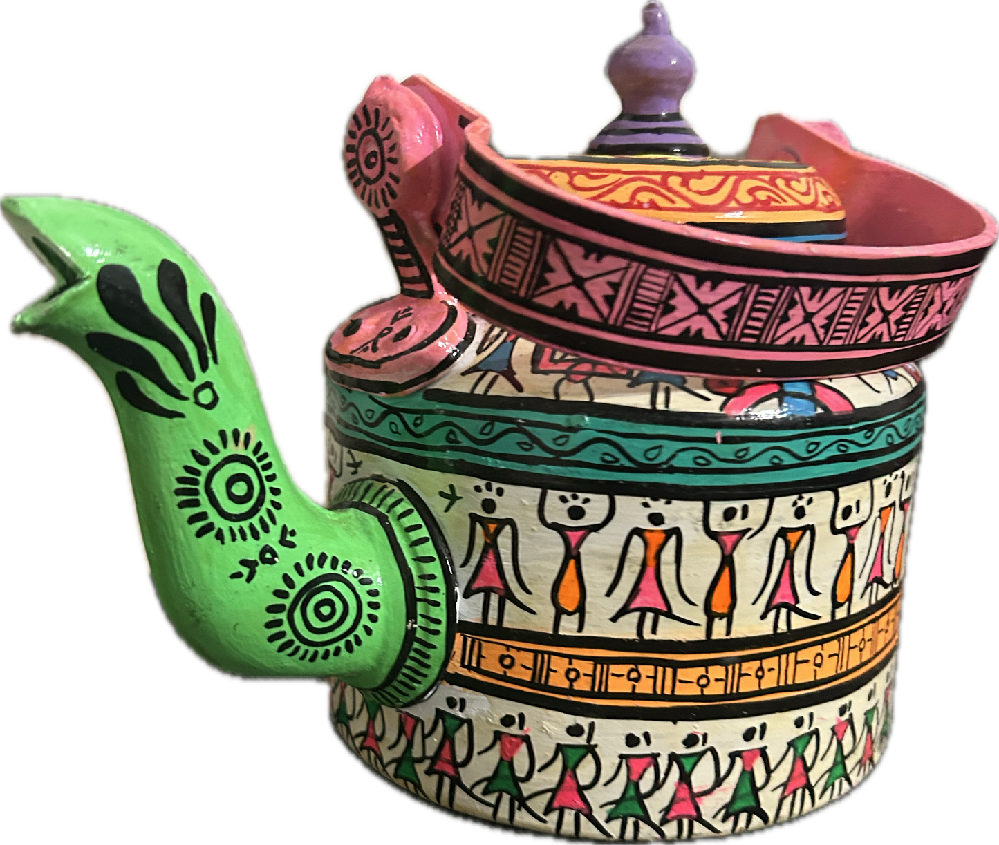 Hand-Painted Madhubani Kettle