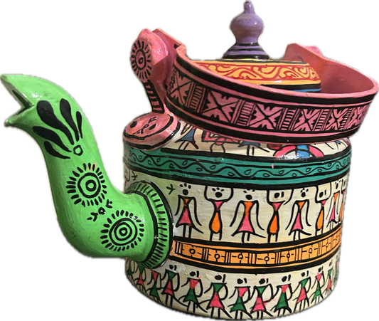 Hand-Painted Madhubani Kettle