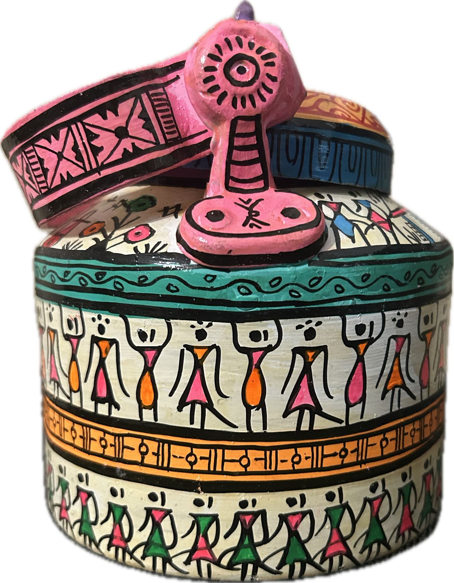 Hand-Painted Madhubani Kettle