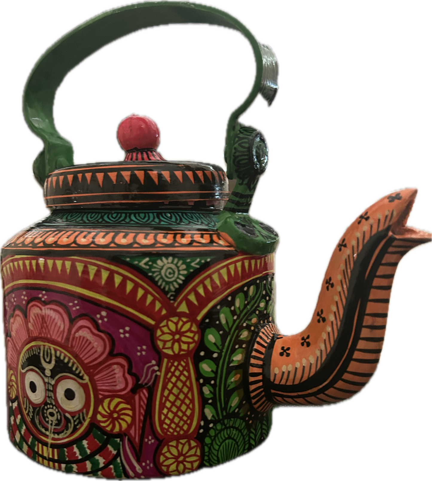 Hand-Painted Madhubani Kettle