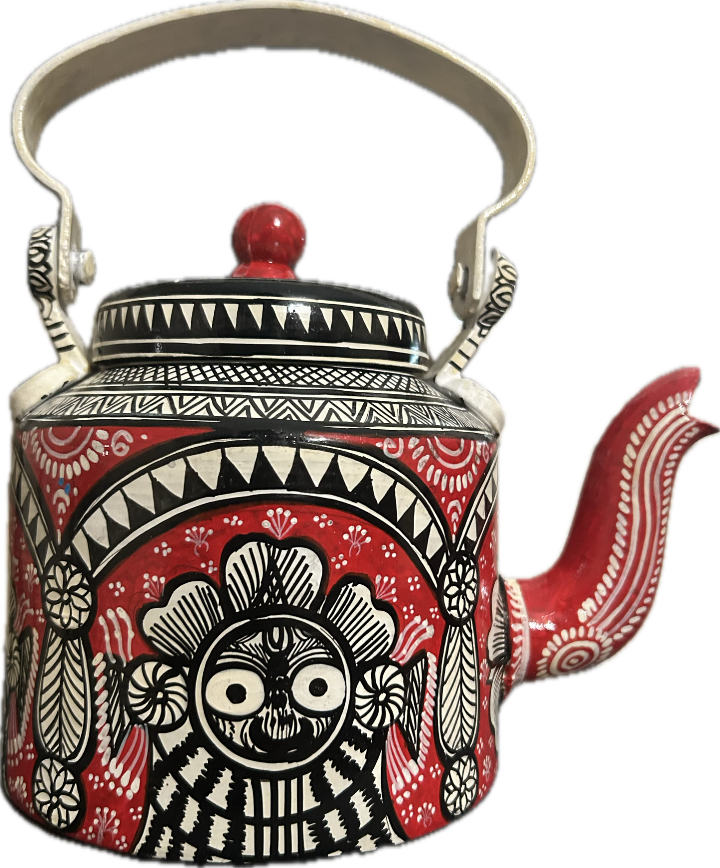 Hand-Painted Madhubani Kettle