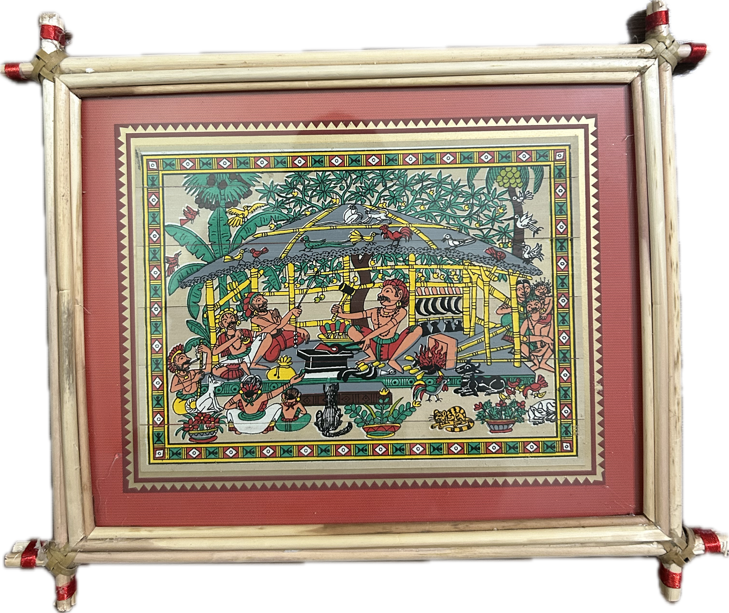 Village Life Pattachitra Painting