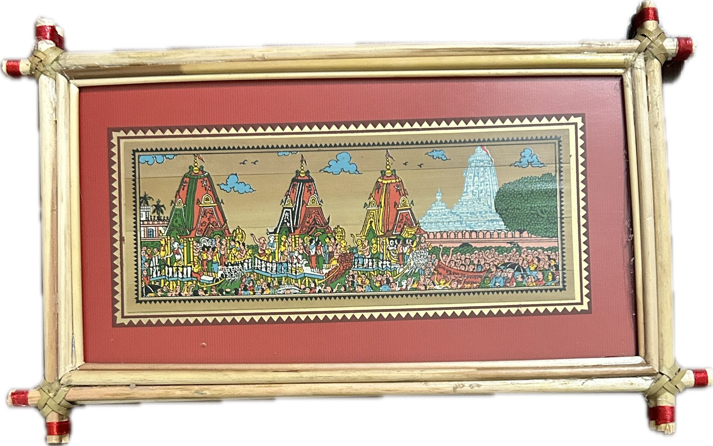 Framed Jagannath Rath Yatra Painting