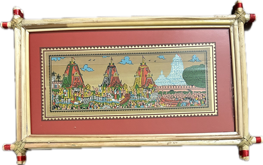 Framed Jagannath Rath Yatra Painting