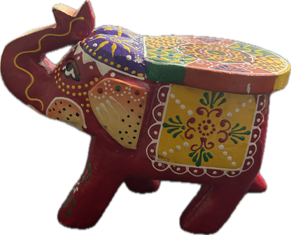 Painted Wooden Elephant