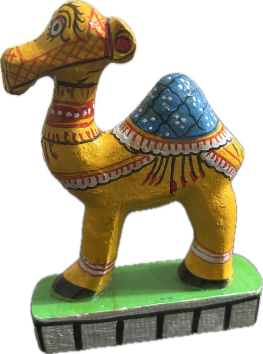 Painted Camel Sculpture