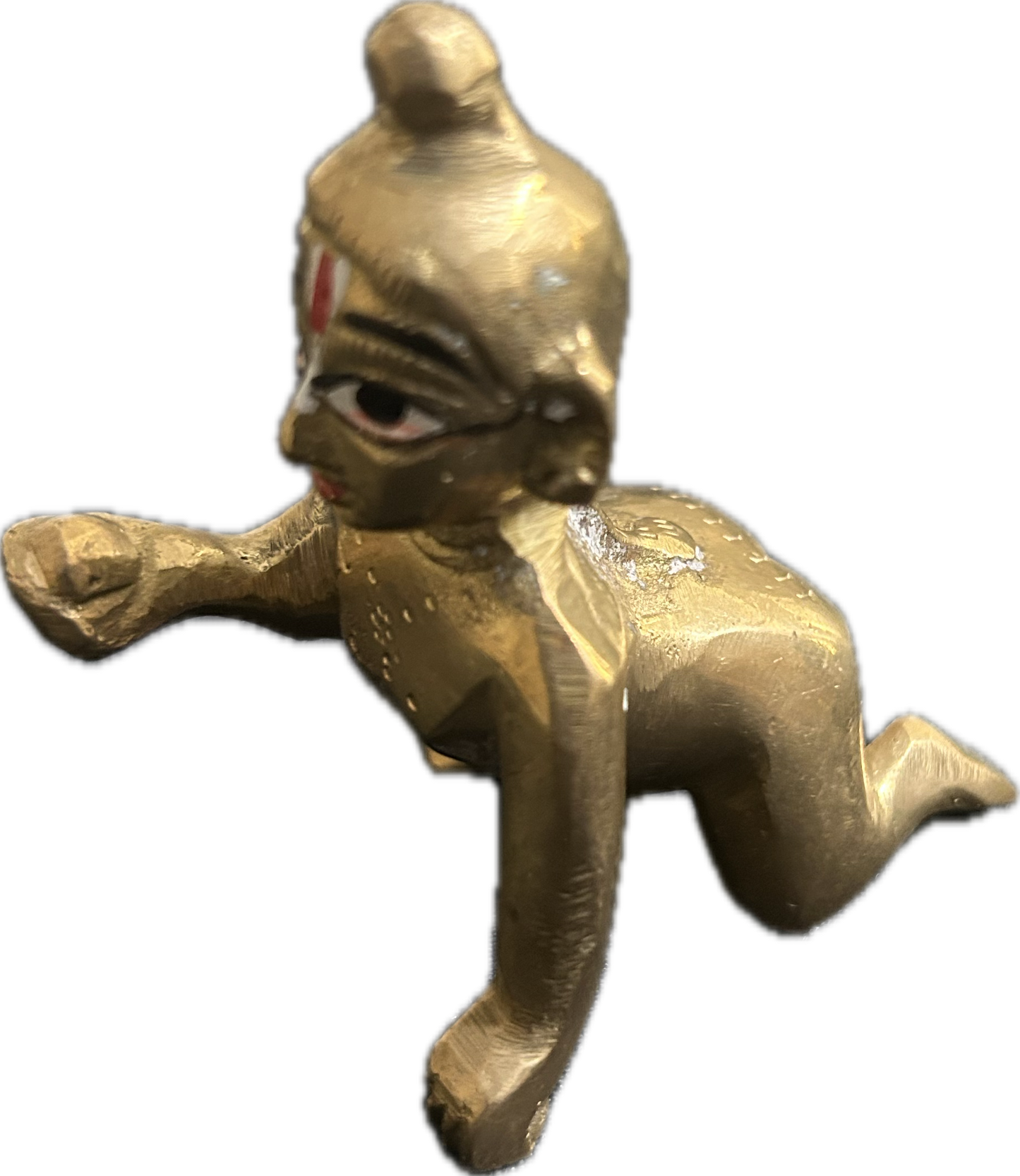 Brass Bal Gopal Idol - Child Krishna Figurine