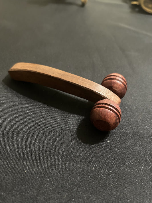 Wooden Dual-Roller Massager