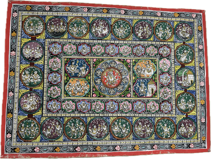 Intricate Pattachitra Painting 36" X 27"