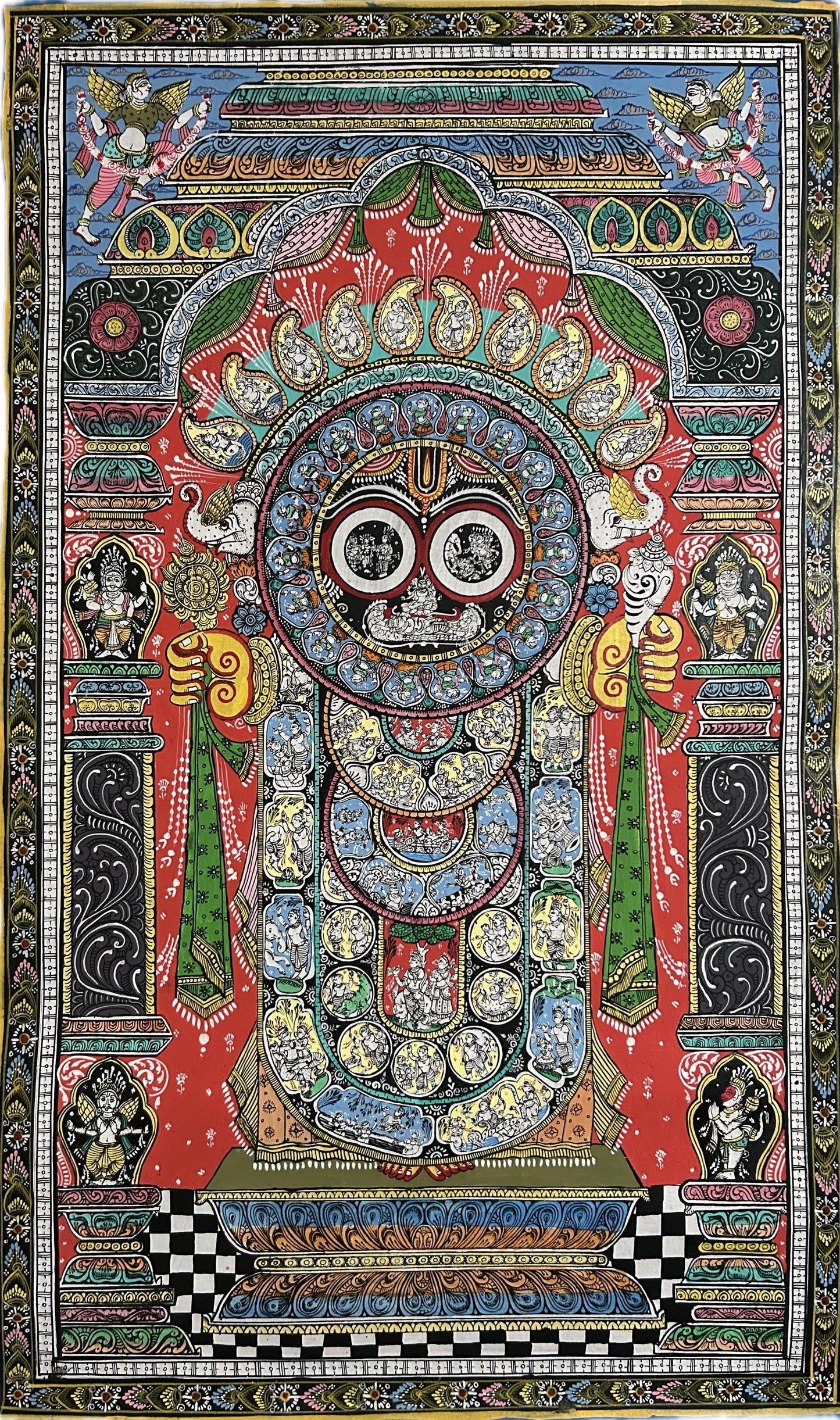 Intricate Jagannath Painting 39" X 24"