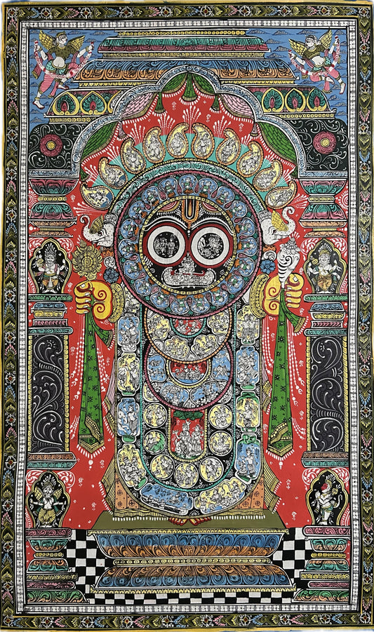 Intricate Jagannath Painting 39" X 24"