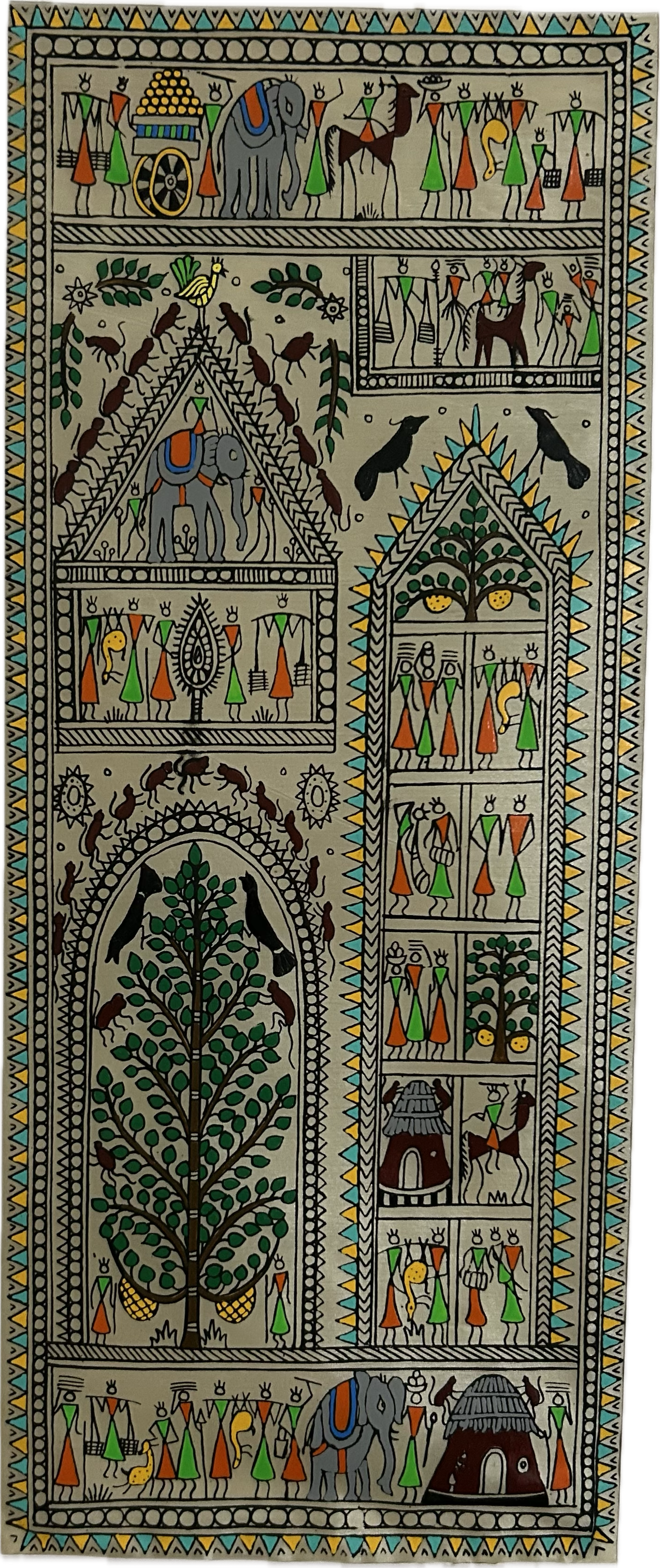 Vibrant Warli Painting