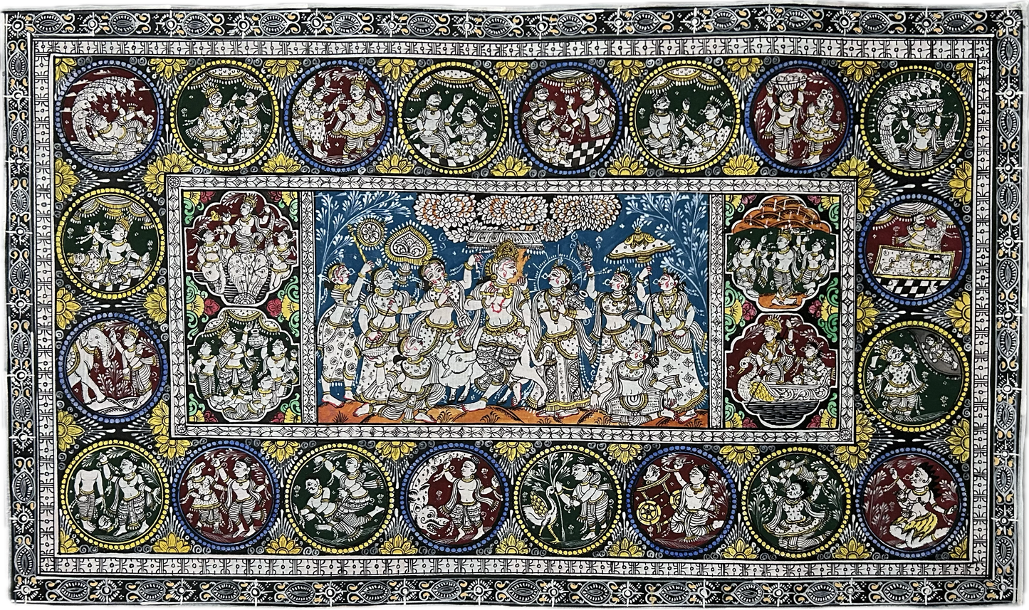 Intricate Pattachitra Painting